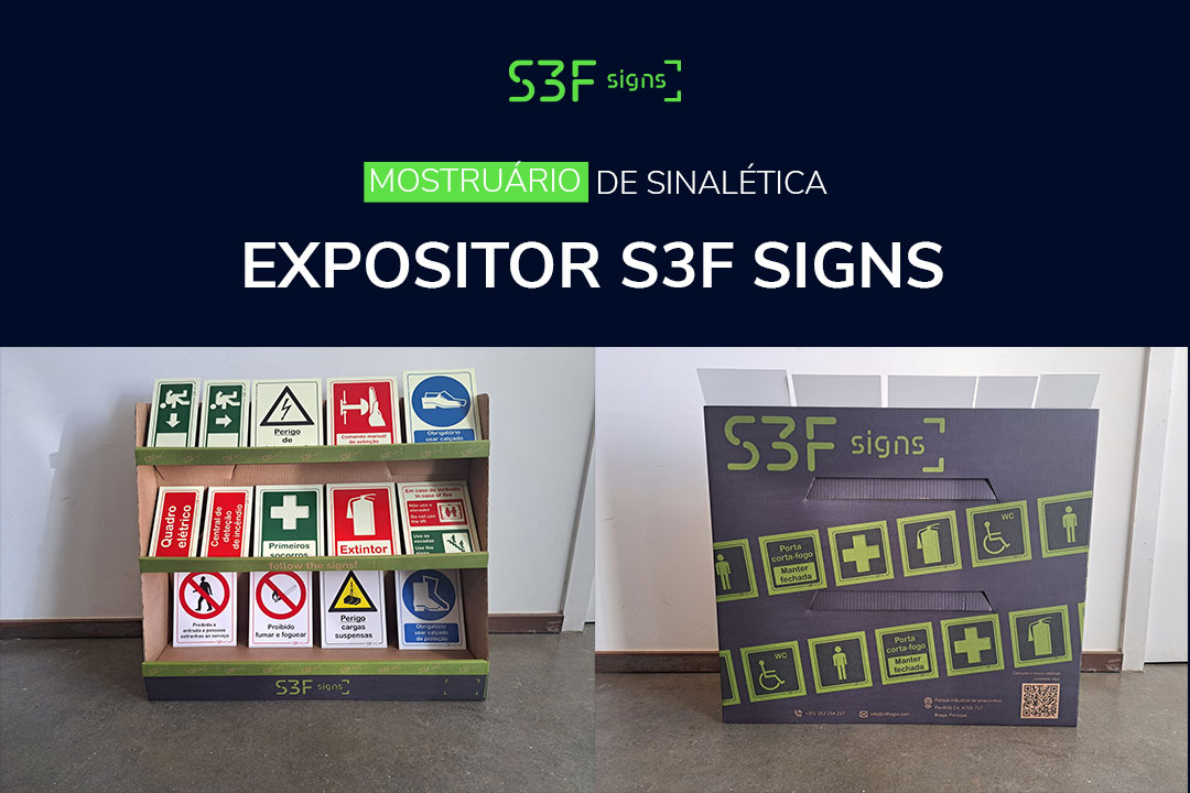 Expositor para su escaparate de señalización S3F Signs