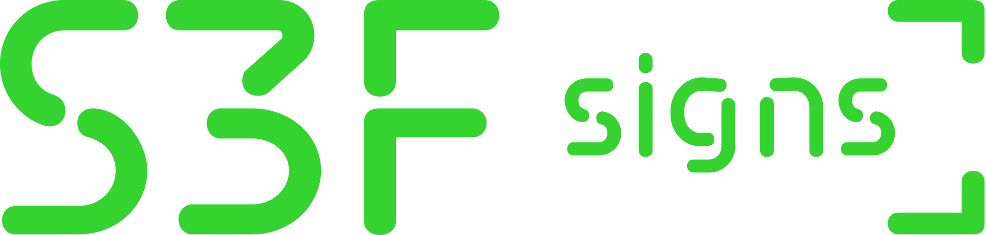 S3F signs